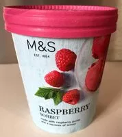 Mängden socker i Raspberry Sorbet