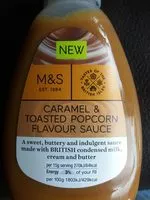Mängden socker i Caramel & toasted popcorn flavour sauce