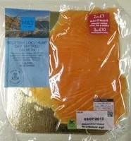 Mängden socker i Scottish Lochmuir™ oak smoked salmon