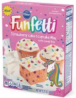 Mängden socker i Funfetti Strawberry Cake & Cupcake Mix