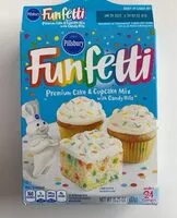 Mängden socker i Funfetti cake mix