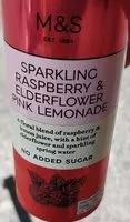 Mängden socker i Sparkling raspberry & elderflower pink lemonade