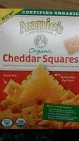 Mängden socker i Annies hmgrwn org bkd snck crackers chdr squares
