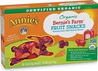 Mängden socker i Organic bernies farm fruit snacks