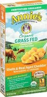 Mängden socker i Annies homegrown organic grass fed shells