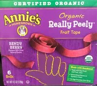 Mängden socker i Annie's Organic Bendy Berry Really Peely Fruit Tape 6 Count