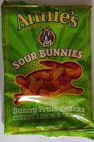 Mängden socker i Annie's Sour Bunnies Bunny Fruit Snacks