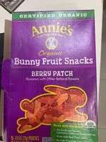 Mängden socker i Berry patch organic bunny fruit snacks