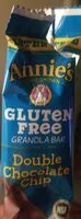 Mängden socker i Annie'S Gluten Free Double Chocolate Chip Granola Bar