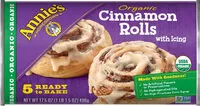 Mängden socker i Annie& organic cinnamon rolls with icing