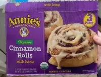 Mängden socker i Annie's homegrown organic cinnamon rolls with icing