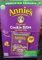 Mängden socker i Annie's Homegrown Organic Chocolate Chip Cookie Bites 10 Count