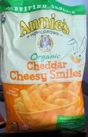 Mängden socker i Annie's organic cheesy smiles
