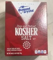 Mängden socker i pure and natural kosher salt