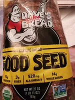 Mängden socker i Good Seed organic bread