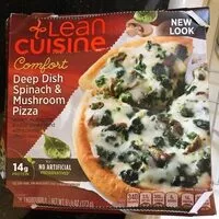Mängden socker i Comfort deep dish spinach & mushroom pizza