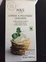 Mängden socker i Cheese & Multiseed Crackers