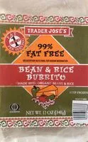 Mängden socker i Bean & Rice Burrito