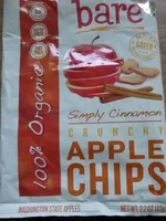 Mängden socker i Bare, 100% organic crunchy apple chips, simply cinnamon