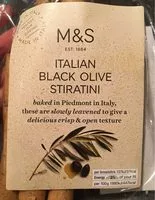 Mängden socker i Stirani italiens aux olives noires