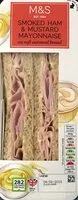 Mängden socker i Smoked ham & mustard