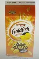 Mängden socker i Goldfish Baked Snack Crackers, Flavor Blasted Extra Cheddar