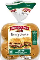 Mängden socker i Bakery classics onion hamburger buns with poppy seeds