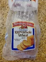 Mängden socker i Pepperidge farm, 100% whole wheat bread