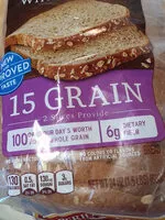Mängden socker i Whole grain bread, whole grain
