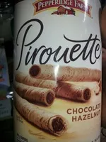 Mängden socker i Chocolate hazelnut pirouettes