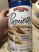 Mängden socker i Creme filled pirouette rolled wafers