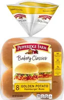 Mängden socker i Bakery classics golden potato hamburger buns bag