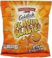 Mängden socker i Goldfish flavor blasted xtra cheddar