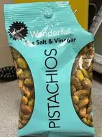 Mängden socker i Wonderful Sea Salt & vinegar pistachios peg bag