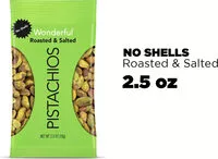 Mängden socker i Wonderful Roasted & salted peg bag