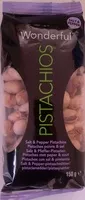 Mängden socker i Pistachios salt & pepper