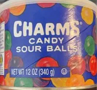 Mängden socker i Charms candy sour balls