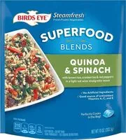 Mängden socker i Bird's eye superfood blends quinoa & spinach