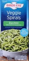 Mängden socker i Zucchini lightly seasoned with salt and pepper veggie spirals