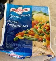 Mängden socker i Steamed fresh mixed Vegetables