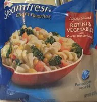Mängden socker i Steamfresh frozen rotini & vegetables with roasted garlic sauce