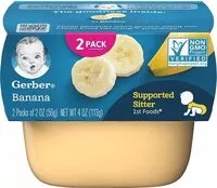 Mängden socker i Purees st foods banana tubs