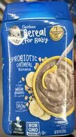 Mängden socker i Probiotic Oatmeal Banana Baby Cereal