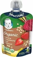 Mängden socker i Organic banana strawberry beet oatmeal toddler pouch
