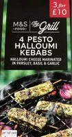 Mängden socker i Pesto hallumi kebabs
