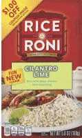 Mängden socker i Rice-a-roni cilantro lime rice rice mix box