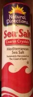Mängden socker i Sea salt
