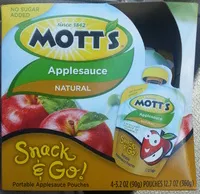 Mängden socker i Applesauce Natural