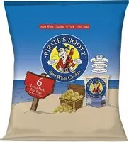 Mängden socker i Pirates booty snack puffs aged white cheddar ounce