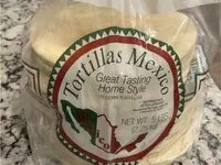 Mängden socker i Tortilla Mexico white corn tortillas